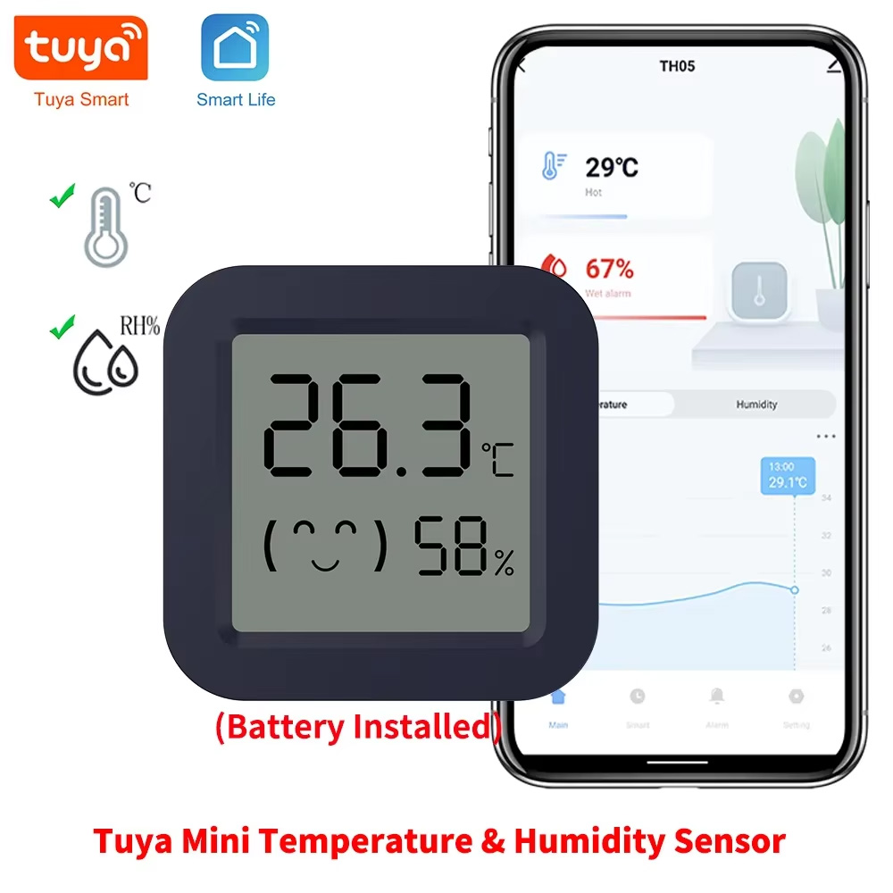Temperature Humidity Sensor - Mini Smart Thermometer Hygrometer Temperature Humidity