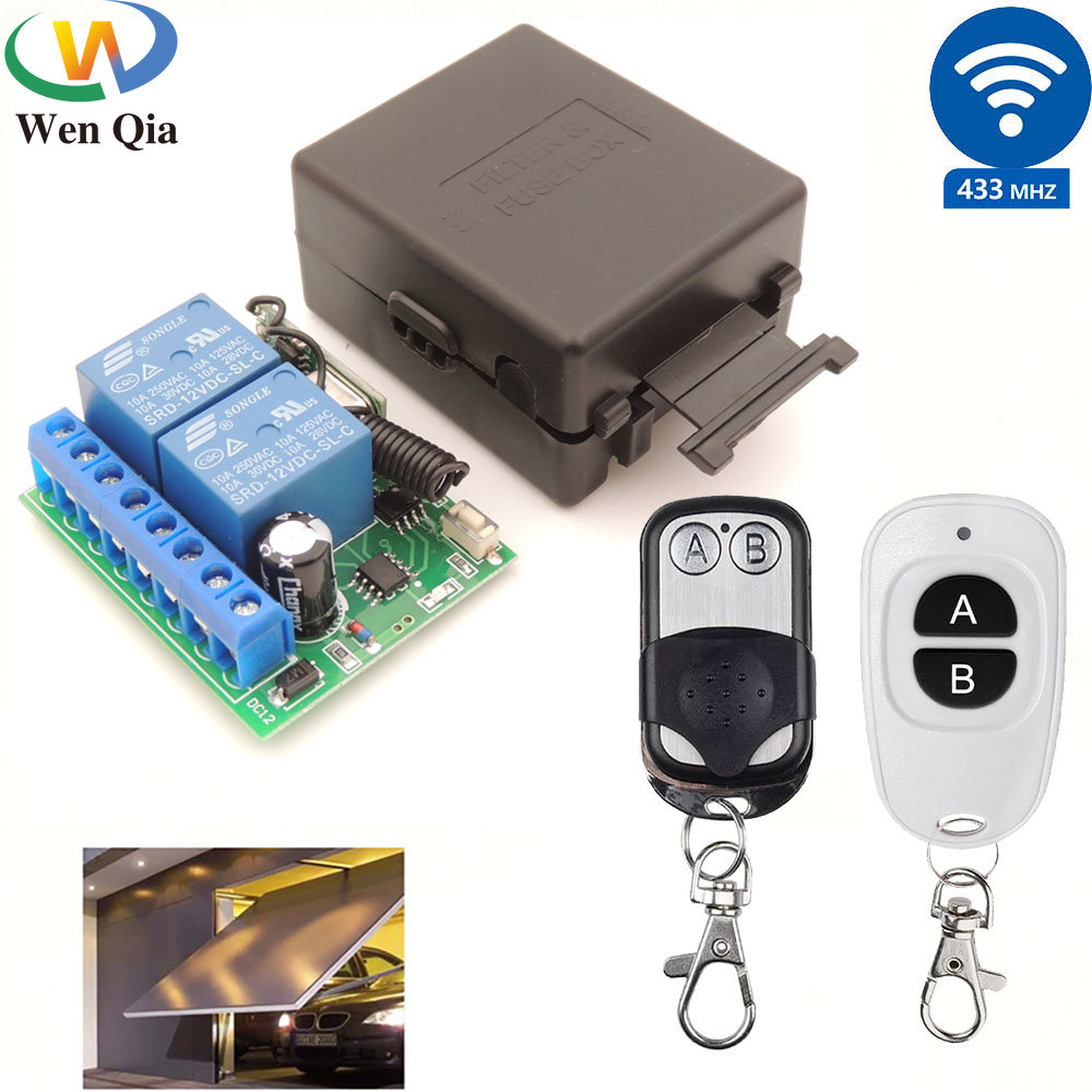 433Mhz Receiver Module - 433MHz 12V Wireless Garage Door/Motor/Car/Light Remote