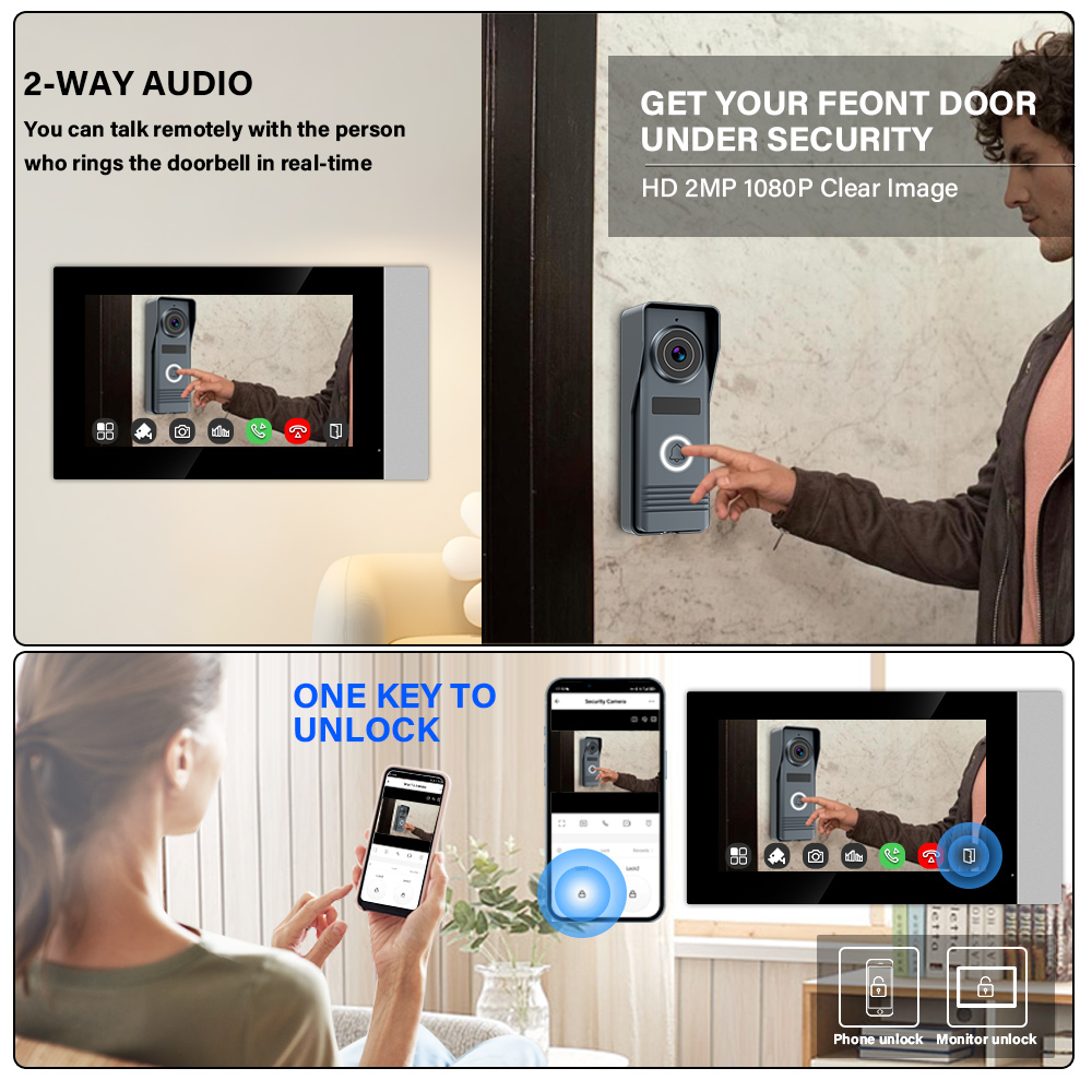 2-Wires Smart Home Wifi 1080P  - đánh giá và giá Smart Doorbell Wired