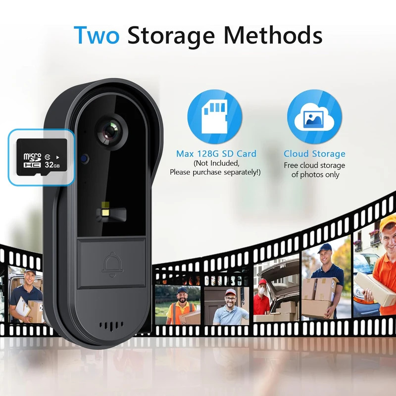 Tuya WiFi doorbell  2-way HD 1 - đánh giá và giá Smart Doorbell Wired