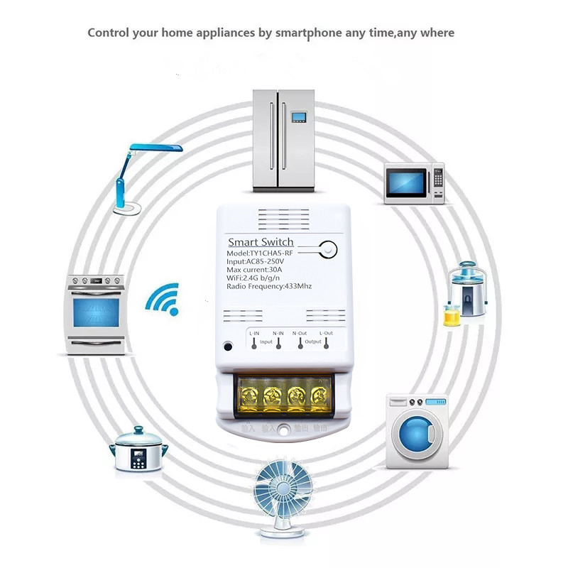 Wifi 30A Relay Module 85-250V  - đánh giá và giá Home Automation Technology
