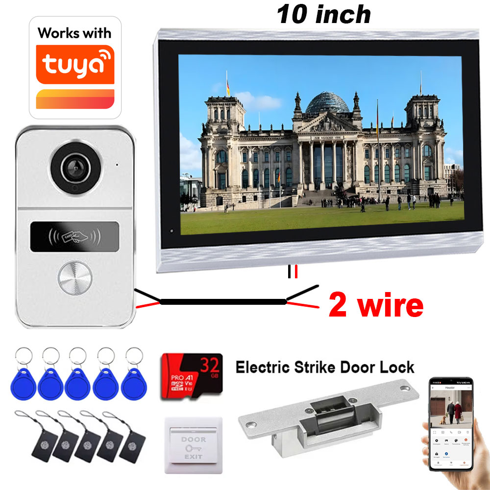 New 2 Wires Tuya Wifi Video In - đánh giá và giá Smart Doorbell Wired