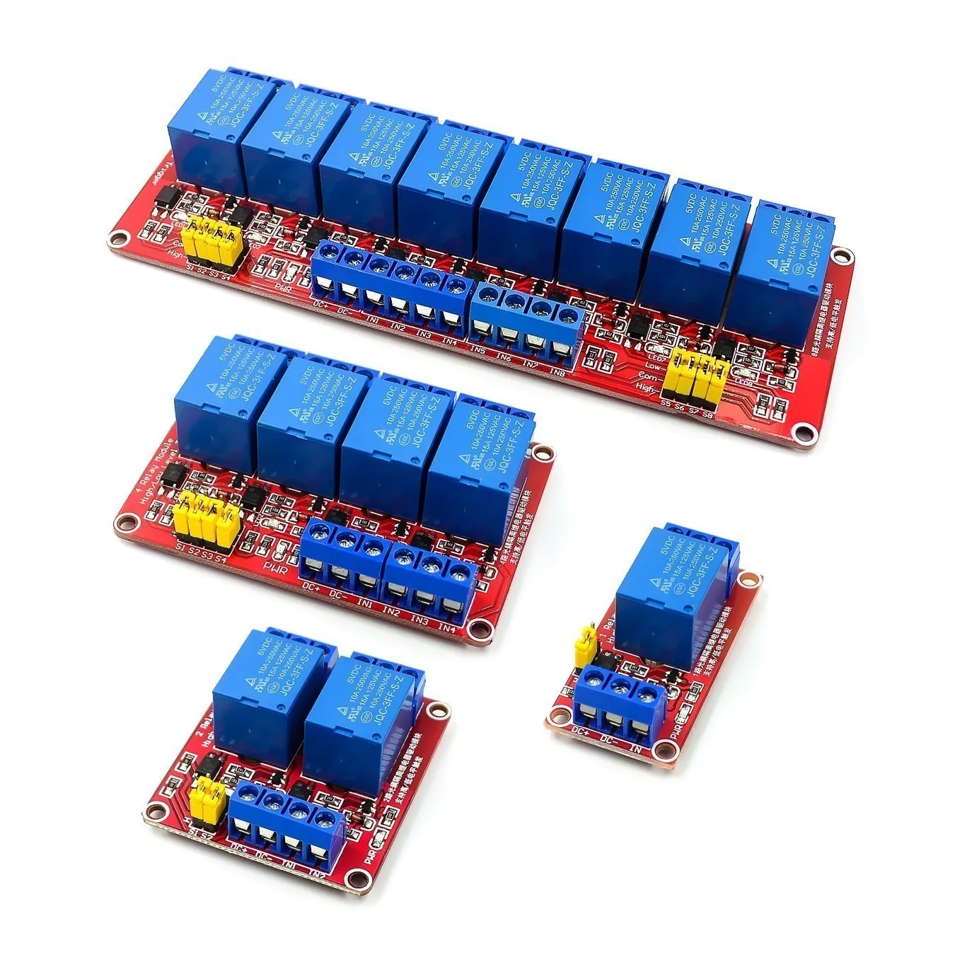  1 2 4 8 Channel 5V 12V 24V Re - đánh giá và giá Relay 8 Channel Board