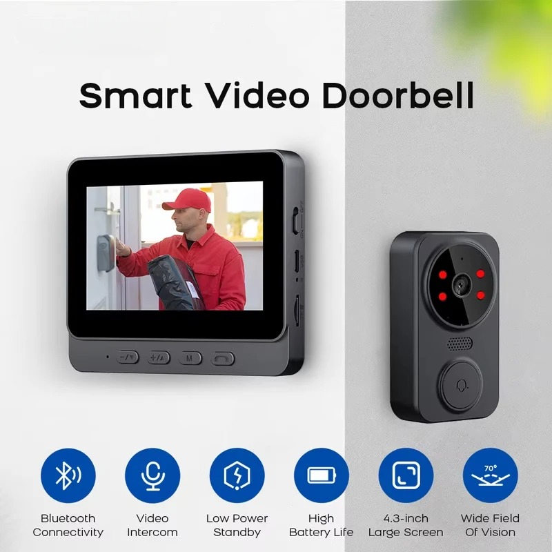 M8 Smart Visual Doorbell WiFi  - đánh giá và giá Smart Doorbell Wired