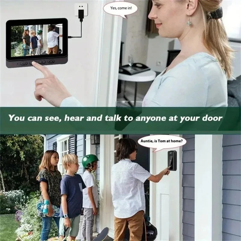 M8 Smart Visual Doorbell WiFi  - đánh giá và giá Smart Doorbell Wired