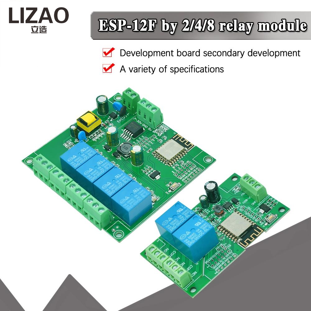 LIZAO 2/4/8 Channel ESP8266 ES - đánh giá và giá Relay 8 Channel Board
