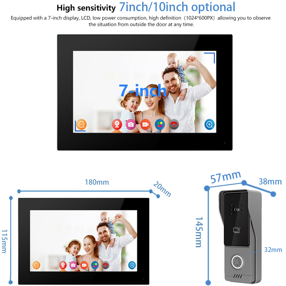 WiFi Touch Screen Intelligent  - đánh giá và giá Smart Doorbell Wired