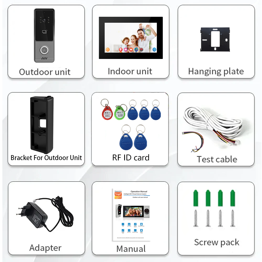 WiFi Touch Screen Intelligent  - đánh giá và giá Smart Doorbell Wired