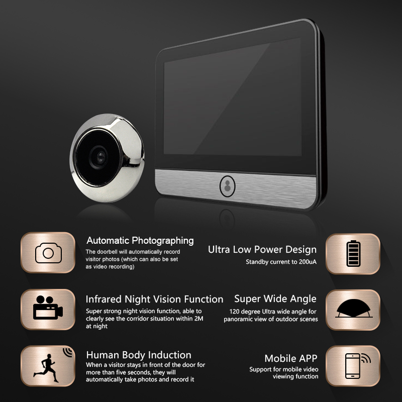 Smart tuya APP security protec - đánh giá và giá Smart Doorbell Wired