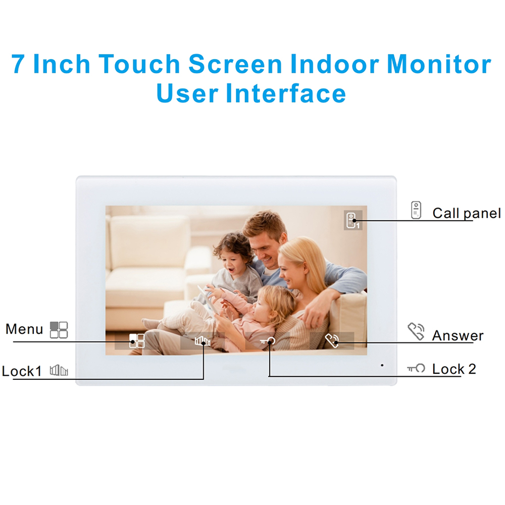 7inch Color Wired Video Interc - đánh giá và giá Smart Doorbell Wired