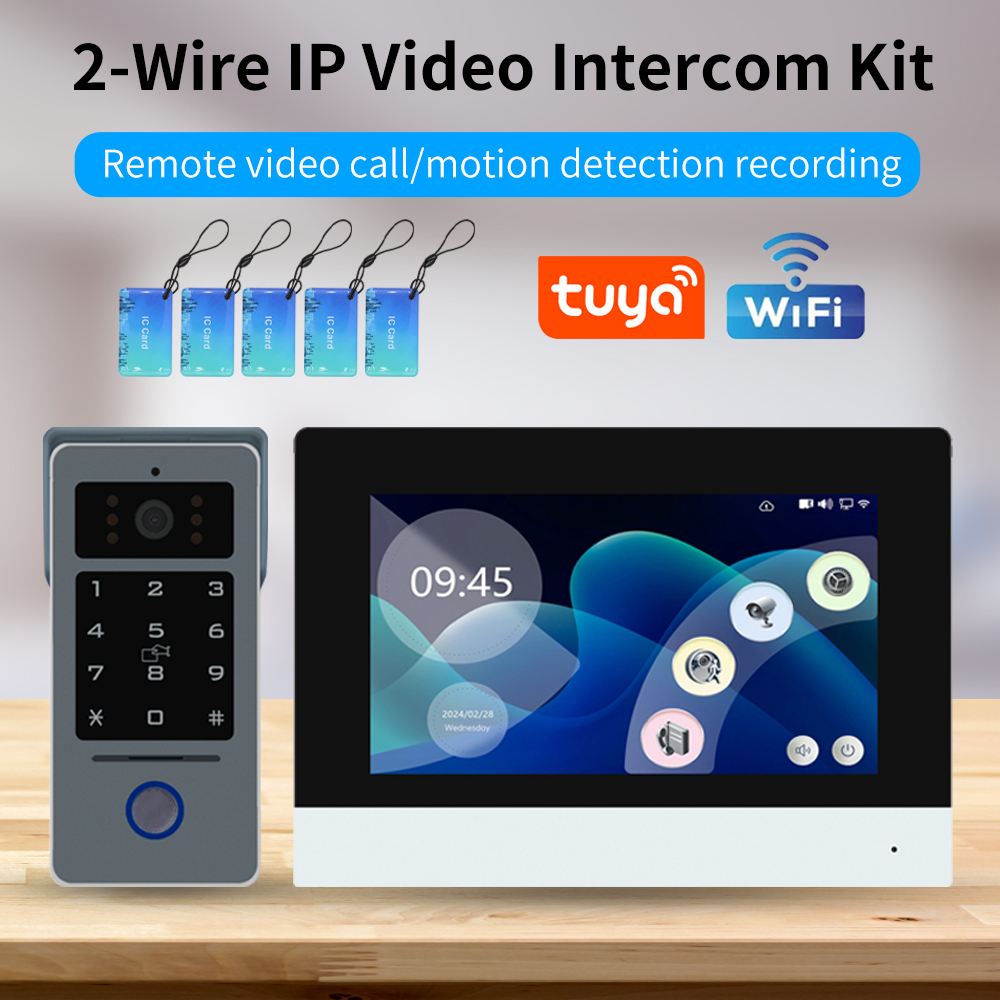 Tuya Wifi 7/10 Inch Video Inte - đánh giá và giá Smart Doorbell Wired