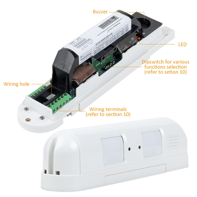 DC12V Wired Dual Curtain PIR M - đánh giá và giá Motion Sensor Pir Wired