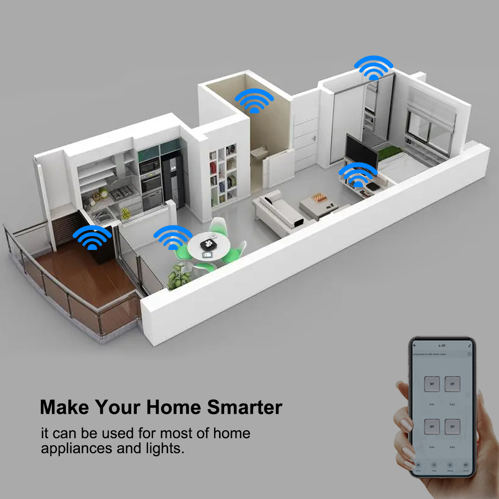 Smart Switch 4CH Relay Module  - đánh giá và giá Home Automation Technology