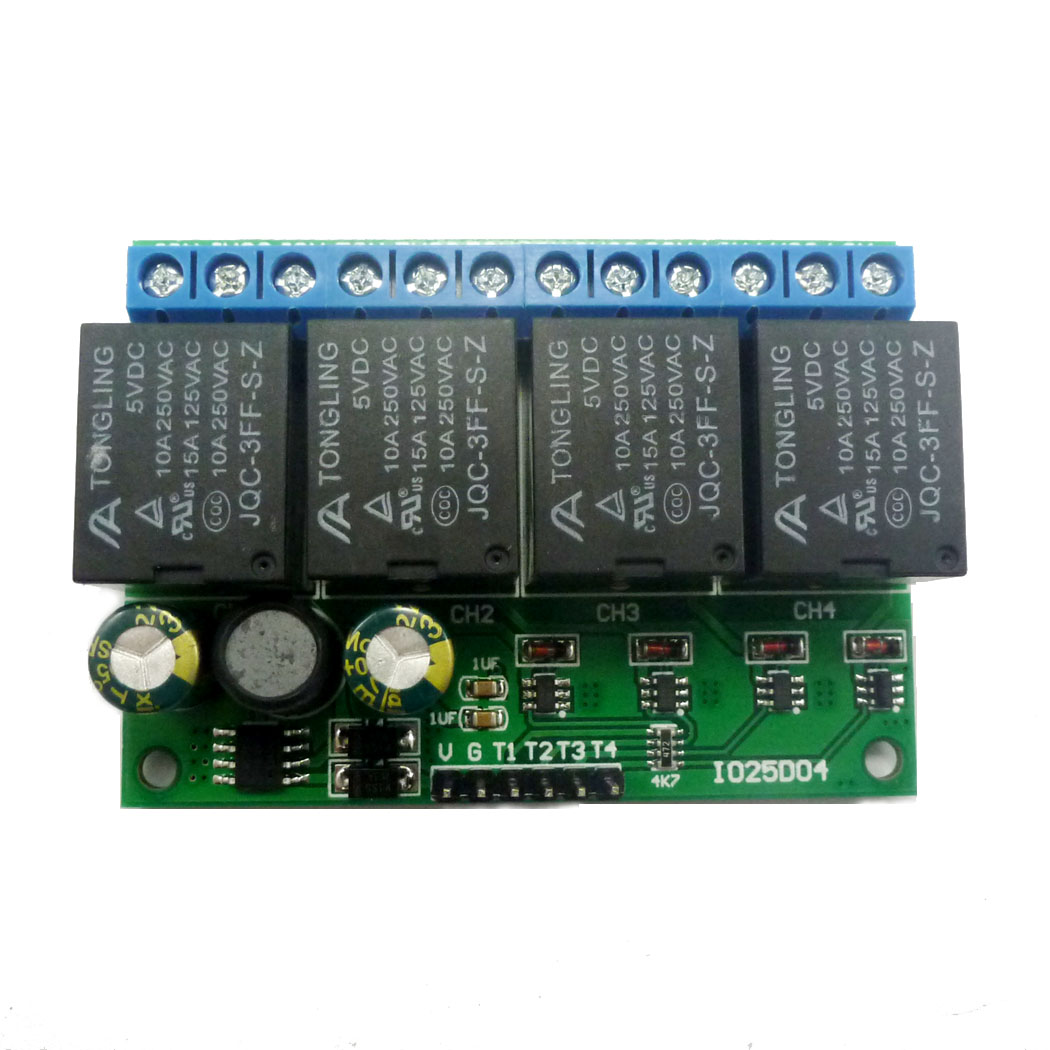 4ch DC 6V-24V Flip-Flop Latch  - đánh giá và giá Shelly Relay Module