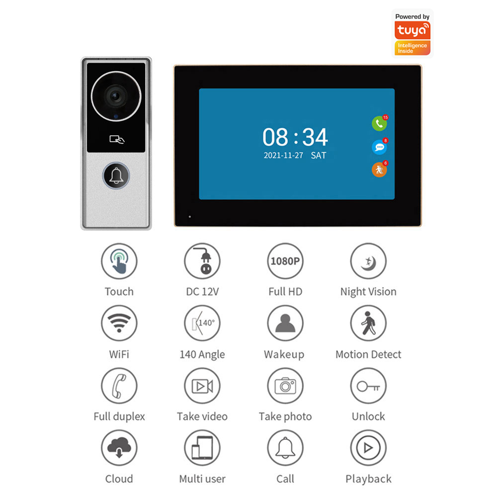 Wifi Video Doorbell System 108 - đánh giá và giá Smart Doorbell Wired