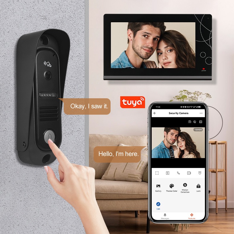 Smart Home 7 Inch WiFi Video D - đánh giá và giá Smart Doorbell Wired