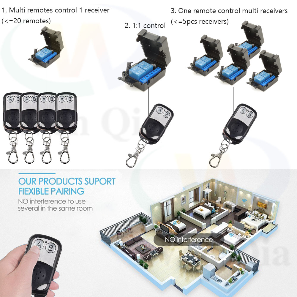 433MHz 12V Wireless Garage Doo - đánh giá và giá 433Mhz Receiver Module